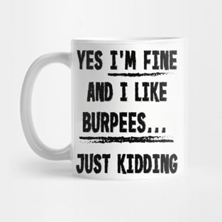 Burpees Joke Mug